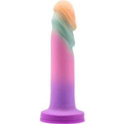 Blush Avant Sunrise Gaze Sherbet Dildo με Βεντούζα 19cm Πολύχρωμο