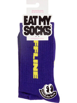 Eat My Socks Offline Ανδρικές Κάλτσες Ψηλές με Σχέδια Navy Μπλε EMSSAFLATOFL