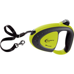 Ferplast Flippy Tech Tape Πτυσσόμενο Λουρί Σκύλου έως 50kg 3m Μαύρο Lime