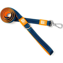 Max & Molly Matrix Λουρί Σκύλου έως 22kg 1.2m x 15mm Μπλε Πορτοκαλί