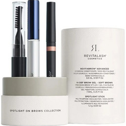 Revitalash Cosmetics Spotlight On Brows Collection EyeBrow Conditioner 3ml + Brow Gel 7.4ml + Highlighter 1.2gr Σετ Περιποίησης Βλεφαρίδων & Φρυδιών για Ενυδάτωση & Μήκος