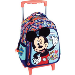 Gim Mickey Fun Travels Σχολική Τσάντα Τρόλεϊ Νηπιαγωγείου Πολύχρωμη 340-92072