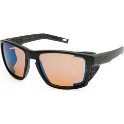 Julbo J506-3614 Ανδρικά Γυαλιά Ηλίου Τετράγωνα Κοκάλινα Μαύρα με Πορτοκαλί Φακό