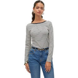 Vero Moda Γυναικείο Χειμερινό Top Μαύρο Λευκό 10314406