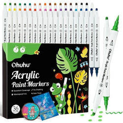 Ohuhu Brush & Dot Μαρκαδόροι Ζωγραφικής Σετ 36 Χρώματα