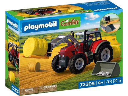 Playmobil Country Μεγάλο Τρακτέρ με Μπάλες Σανού για 4+ Ετών 72305