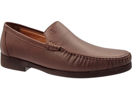 Gotsi Ανδρικά Μοκασίνια Loafers Δερμάτινα Καφέ 1150