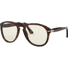 Persol PO0649-24BL Ανδρικά Γυαλιά Ηλίου Aviator Κοκάλινα Ταρταρούγα με Κίτρινο Φακό