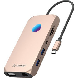 Orico USB-C Docking Station με HDMI PD Ethernet XCR-X1-RG-BP