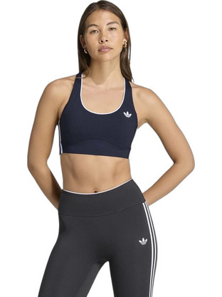 Adidas Original Αθλητικό Μπουστάκι με Μέτρια Στήριξη & Αφαιρούμενη Ενίσχυση Μαύρο KU4356