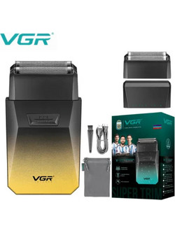 VGR V-372 Ξυριστική Μηχανή Προσώπου Επαναφορτιζόμενη