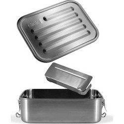 Sigg Gemstone Box Selenite Δοχείο Φαγητού Inox Ασημί