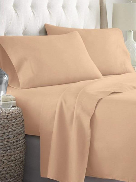 Sunshine Home Σετ Σεντόνια Διπλά Βαμβακερά 235x270 Feelings 22 Beige