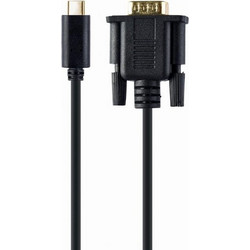 Gembird A-CM-VGAM-01 VGA Male to USB-C 2m Black