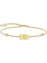 Thomas Sabo Γυναικείο Βραχιόλι Αλυσίδα από Ασήμι 925 Επιχρυσωμένο A2203-414-39