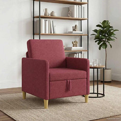 vidaXL Πολυθρόνα Κόκκινη 42036866