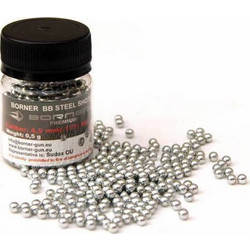 Borner Βλήματα Αεροβόλου BBs 4.5mm Ατσάλινα 0.5g 500τμχ BORNER500
