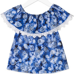 Losan Παιδικό Crop Top Αμάνικο Navy Μπλε 816-3001AD