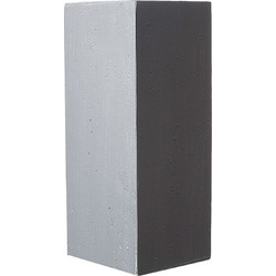 Supergreens Rocky Γλάστρα Τετράγωνη Πήλινη Γκρι 27x27x60cm B-7050-8