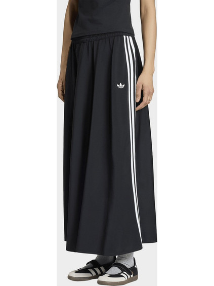 Adidas Originals Firebird Μακριά Φούστα Υφασμάτινη Ψηλόμεση Μαύρη KR6663