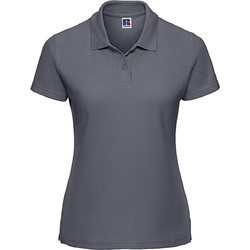 Russell Athletic Γυναικεία Μπλούζα Polo Κοντομάνικη Ανθρακί R-539F-0