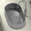 Ravenna Επικαθήμενος Νιπτήρας Μπάνιου Οβάλ Inox 65x38x11cm Γκρι