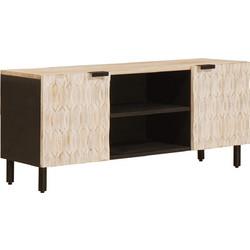 vidaXL Έπιπλο Τηλεόρασης Μασίφ Ξύλο Μ105xΠ33xΥ46cm 4017864