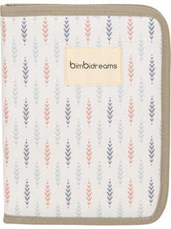 BimbiDreams Ethnic Θήκη Βιβλιαρίου Υγείας Λευκή Εκρού 25x17cm