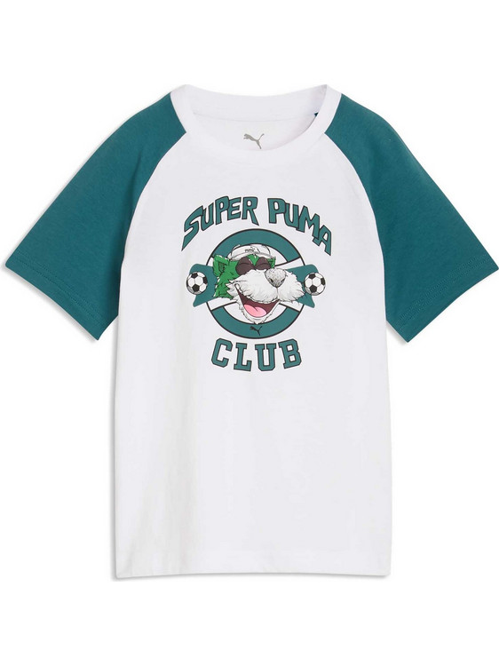 Puma Παιδικό T-Shirt Κοντομάνικο Λευκό Βεραμάν 691918-02