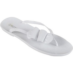 Mitsuko Γυναικείες Σαγιονάρες Λευκές SA62860W-WHI