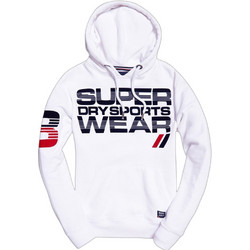 Superdry Ανδρικό Αθλητικό Φούτερ με Κουκούλα Λευκό MS3016TR-01C