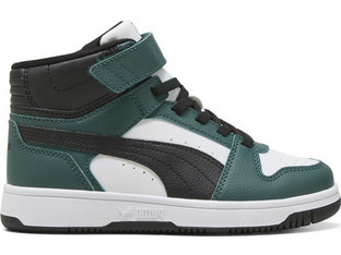 Puma Rebound Παιδικά Sneakers Μποτάκια Κυπαρισσί Μαύρα 408801-05