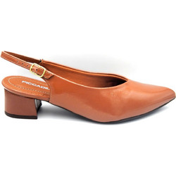 Piccadilly Ανατομικές Γόβες Slingback Λουστρίνι με Χοντρό Χαμηλό Τακούνι Ταμπά 779-26214