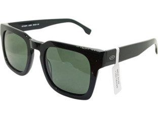 Moritz MZ11621K LK09K Ανδρικά Γυαλιά Ηλίου Τετράγωνα Κοκάλινα Μαύρα με Πράσινο Φακό