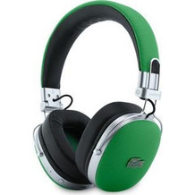 Lacoste Petit Pique ENC Ασύρματα Bluetooth Ακουστικά Over Ear με Noise Cancelling Μαύρα Πράσινα