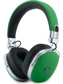 Lacoste Petit Pique ENC Ασύρματα Bluetooth Ακουστικά Over Ear με Noise Cancelling Μαύρα Πράσινα