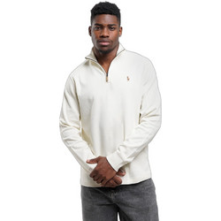 Polo Ralph Lauren Ανδρικό Πουλόβερ με Φερμουάρ Λευκό 710P07411-004