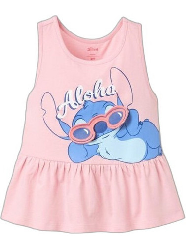 Zippy Lilo & Stitch Παιδικό T-Shirt Αμάνικο Ροζ 31078151030