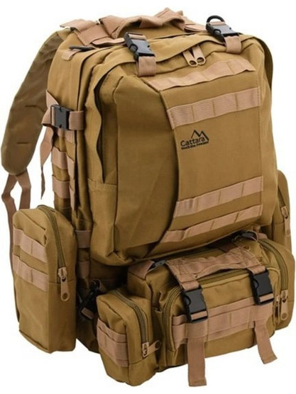 Cattara Army Στρατιωτικό Σακίδιο 55lt Καφέ
