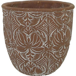 MarHome Κασπώ Πήλινο Καφέ 18x16cm 06-00-00265