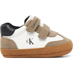 Calvin Klein Βρεφικά Sneakers Αγκαλιάς Μπεζ Καφέ V0A9-83438-1976