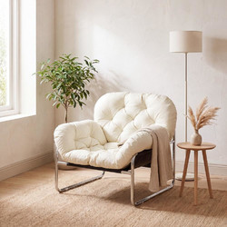 Nextdeco Πολυθρόνα Δερματίνη Λευκή 36441-00