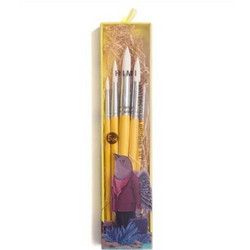 HIMI Little Bird Yellow Σετ Πινέλα Ζωγραφικής 5τμχ BSC331
