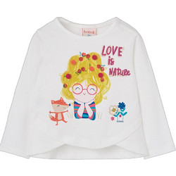 Boboli Παιδικό T-Shirt Μακρυμάνικο Λευκό 314019-1111