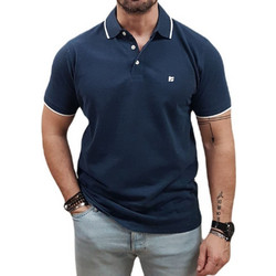 Rebase Ανδρική Μπλούζα Polo Κοντομάνικη Navy Μπλε RPS-302