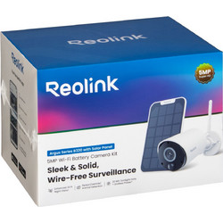 Reolink Argus Eco B320 CCTV Κάμερα Ασφαλείας Wi-Fi 3MP 2K Αδιάβροχη Νυκτός Μπαταρίας με Ηλιακό Πάνελ & Αμφίδρομη Επικοινωνία