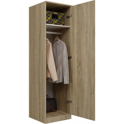 Topeshop Μονόφυλλη Ντουλάπα Ρούχων Sd-50 Son Καφέ 50x50x180cm SONKPL