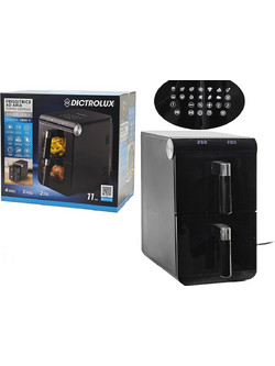 Dictro Lux 7531095 Air Fryer 11lt με Διπλό Κάδο