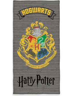 Harry Potter Hogwarts Παιδική Πετσέτα Θαλάσσης Γκρι 75x150cm 6174408516523