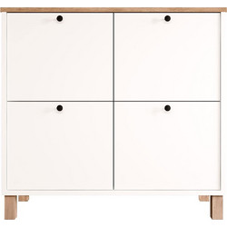 Hanah Home Παπουτσοθήκη Μοριοσανίδας Nord Oak M90xΠ35xΥ85.2cm 336VIN1102
